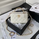 Fake CHANEL HANDBAG Gold-Tone Metal AP2805 WHITE JK2576GR32