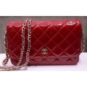 Fake Chanel mini Flap Bag Red Patent Leather A33814P Gold JK167pE71