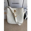 Fashion Chanel leather Shoulder Bag AS2844 white JK2992Of26