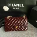 First-class Quality Chanel Flap Shoulder Bags Coffee Original Patent Leather CF1112 Gold JK5856fm32