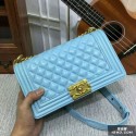 High Quality Boy Chanel Flap Shoulder Bag Sheepskin Leather 67086A Blue JK5519BH97