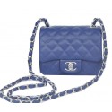 Hot Chanel mini Classic Flap Bag Royal Cannage Pattern 1115 Silver JK1087Nm85