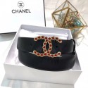 Imitation Chanel Calf Leather Belt Wide with 30mm 56588 JK646KV93