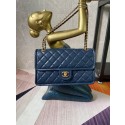 Imitation Chanel flap bag Grained Calfskin AS2358 Royal Blue JK3377zn33