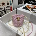 Knockoff AAAAA Chanel mini drawstring bag AS2529 Light Pink JK3401Jc39