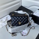 Knockoff CHANEL Lambskin Flap Shoulder Bag AP2289 black JK2946eF76