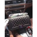 Replica 2017 Chanel Leboy Original Deerskin Leather 67087 Black JK5565ui32