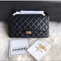 Replica Best Quality Chanel Original Leather Black Bag CC7867 Gold JK4658Rf83