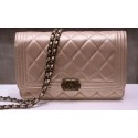 Replica Boy Chanel mini Flap Bags Cannage Pattern A33815 Gold JK397hD86