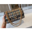 Replica Chanel classic handbag Tweed & Gold-Tone Metal A01112-1 JK3610Ix66