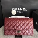 Replica Chanel Flap Shoulder Bag Wine Original Calfskin Leather 277 Silver JK5288sA83