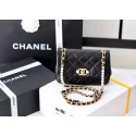 Replica Chanel leather Shoulder Bag A5554 black JK2925ij65