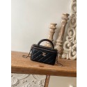 Replica Chanel mini Shoulder Bag Lambskin & Gold-Tone Metal 81208 black JK2322SV68