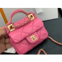 Replica CHANEL Top Handle Micro Mini Wallet On Chain AP2271 rose JK3172aG44