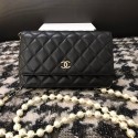 Replica Fashion Chanel Lambskin Flap Shoulder Bag CC33814 black JK2643yI43