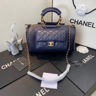 CHANEL Bowling Bag AS1359 Navy JK4110hI90