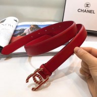 Chanel Calf Leather Belt Wide with 30mm 56596 JK638jf20