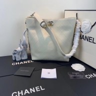 Chanel hobo handbag AS0414 white JK4733zd34