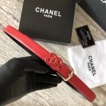 AAA Replica Chanel Original Calf leather Belt 56989 red JK668cf50