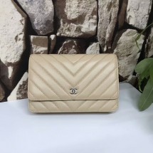 Best 1:1 Chanel Classic Flap Bags Camel Original Sheepskin Leather 33815 Silver JK5897eT55