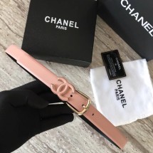 Best Quality Chanel Original Calf leather Belt 56989 pink JK670xb51