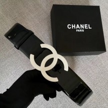 Best Replica Chanel Wide leather belt with 53 mm CC4272 black JK647bj75