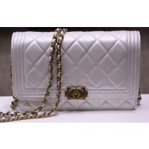 Boy Chanel mini Flap Bags Bright Cannage Pattern A33815 OffWhite JK399vX95