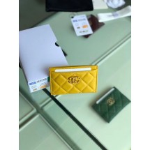 Chanel 19 Card sleeve AP0731 yellow JK1213np57