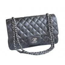 Chanel 2.55 Series Bags Sheepskin Leather A1117 Black JK944Xw85