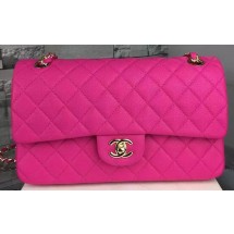 Chanel 2.55 Series Flap Bag Deerskin Leather A1112 Rose JK499io33