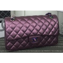 Chanel 2.55 Series Flap Bag Lambskin Leather A1112 Purple JK226TV86