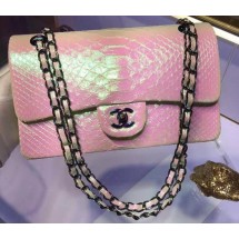 Chanel 2.55 Series Flap Bags Original Snake Leather A1112 Pink JK60CD62