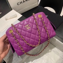 CHANEL 2020 New Style Original Leather AS1168 Lavender JK4149su78