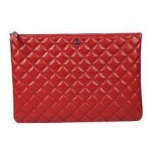 Chanel A69254 A69253 Clutch Bag Original Cannage Pattern Leather Red JK1009Nw52