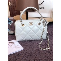 Chanel Bowling Bag AS1321 white JK4311DI37