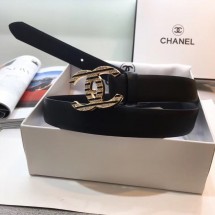 Chanel Calf Leather Belt Wide with 30mm 56595 JK639lq41