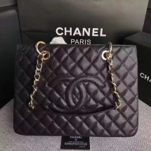 Chanel Caviar Calfskin Leather Tote Bag 20995 Black JK4803OG45