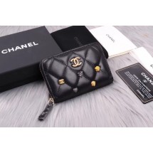 Chanel classic card holder A81610 black JK1362Va47