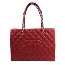 Chanel Classic Coco Bag Red GST Caviar Leather A50995 Gold JK1005yC28