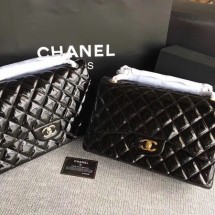 Chanel Classic Flap Bag Original Leather A1113 Black JK5554yj81