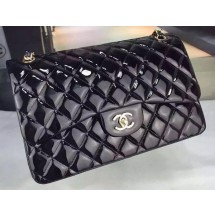 Chanel Classic Flap Bag Original Patent Leather CHA7212 Black JK80zS17