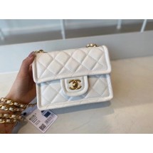 Chanel cross-body bag AS2356 white JK3409Zw99