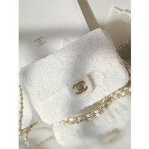 Chanel Flap Bag 1116 white JK4204aM39