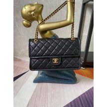 Chanel flap bag Grained Calfskin AS2358 black JK3376va68