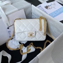 Chanel Flap Lambskin mini Shoulder Bag AS3113 white JK2558NP24