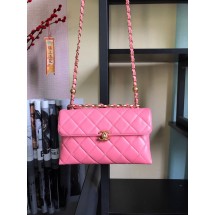 Chanel Flap Lambskin Shoulder Bag AS1267 pink JK2781bm74