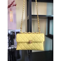 Chanel Flap Lambskin Shoulder Bag AS1267 yellow JK2779rJ28