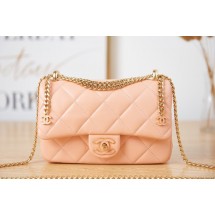 Chanel Flap Lambskin small Shoulder Bag AS3114 pink JK2722Lp50