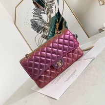 Chanel Flap Mirage Lambskin Shoulder Bag AS1112 purple JK2760vX95