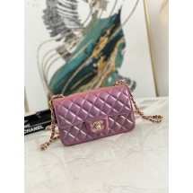 Chanel Flap Mirage Lambskin Shoulder Bag AS1116 purple JK2753Eb92